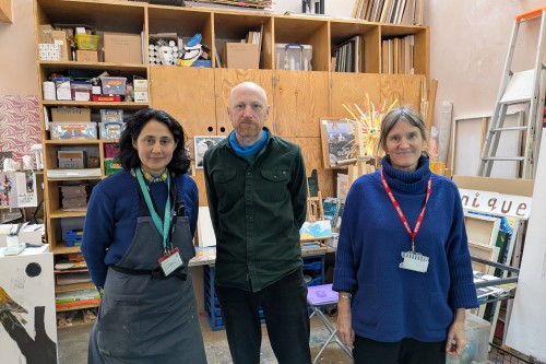 Room 13 Artists ( L to R) Shani Ali, Paul Bradley and Ingrid Skeels